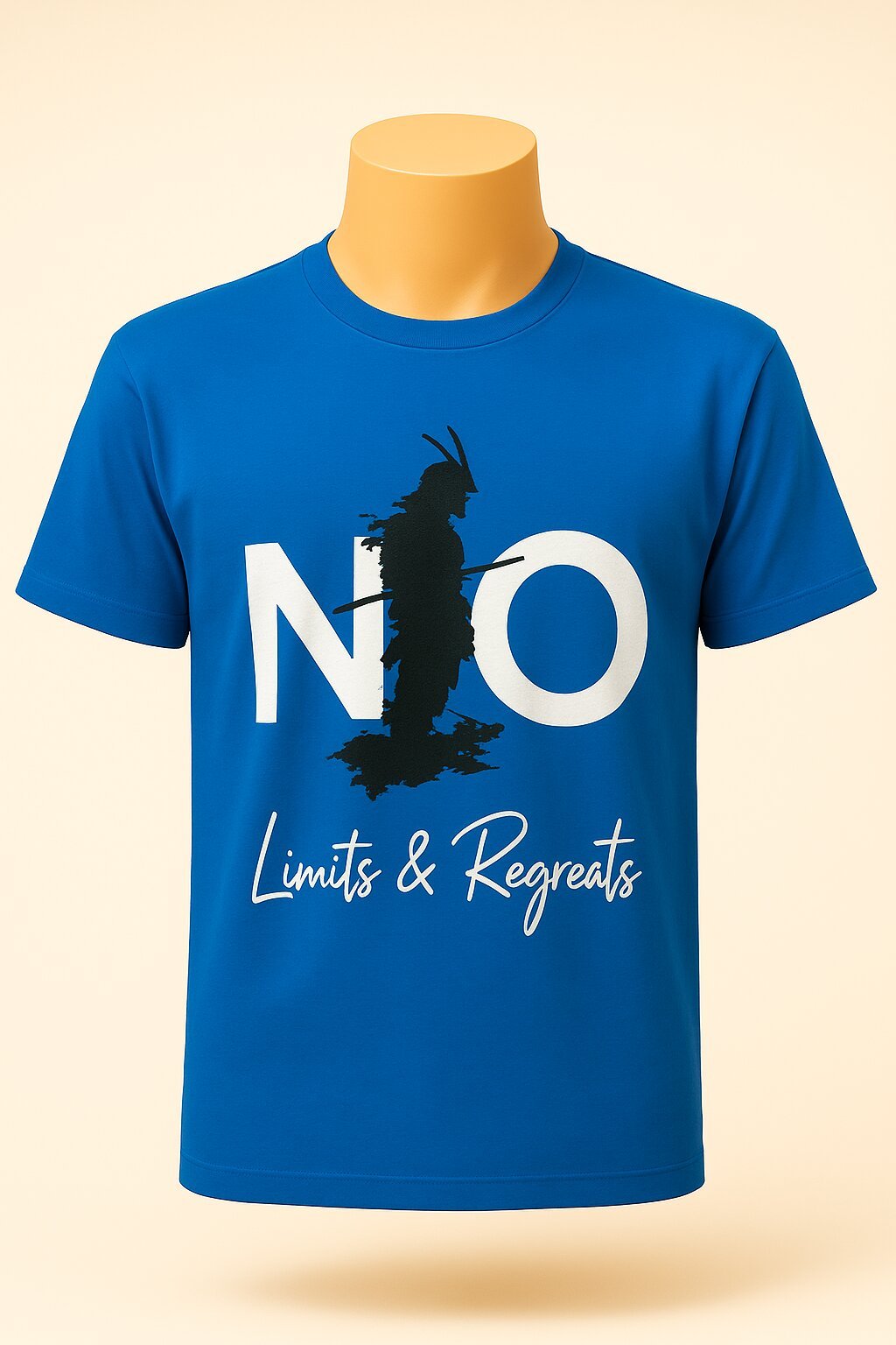 No Limits Printed Tshirt - Royal Blue
